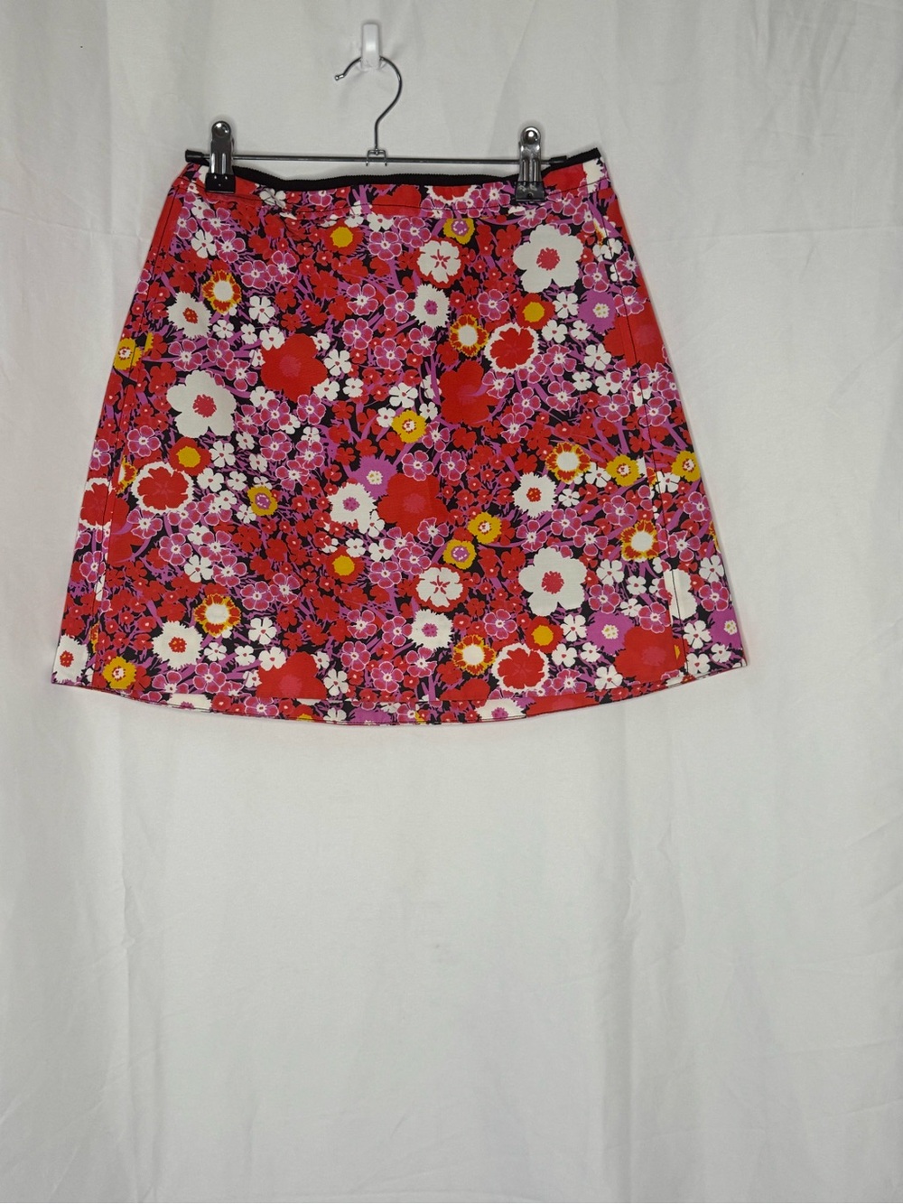 Victoria Beckham Floral Mini Skirt - Pink, Red & Yellow